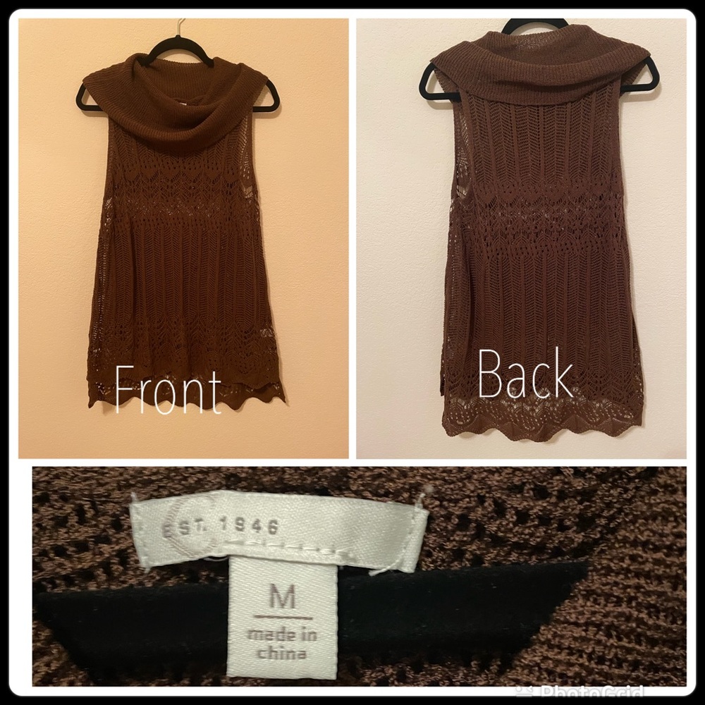 Brown Cato brand Tank. It’s a casual tank for classy event